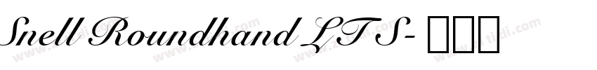 Snell Roundhand LT S字体转换